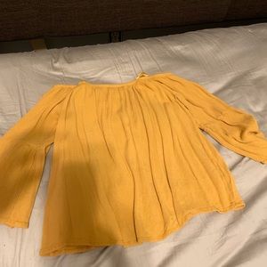 Off the shoulder long sleeve